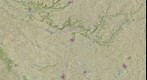 Superposición de ortofotografía (50%) y mapa cartográfico (50%) de un área de 40x40 kms centrada en La Guardia (Toledo)