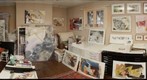Elizabeth Ginsberg in her Studio