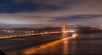 Crescent Moon over The City