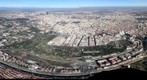 Vista aérea de Madrid sobrevolando la casa de campo