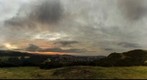 sunset over Edinburgh