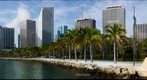 Miami's Bayfront Park with downtown Miami in the background