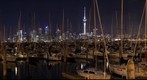 Westhaven Marina, Auckland by night