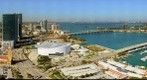 Miami looking Northeast from the top of the Vizcayne Miami Condo on N.E. 3rd Street