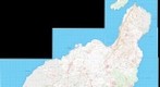 Mapa cartográfico a escala 1:25000 de la isla de Lanzarote