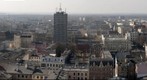 Łódź - panorama z Wieżowca Centrali Tekstylnej - kierunek zachodni