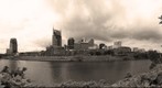 Nashville Skyline in Sepia