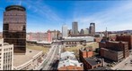 Rochester, NY skyline from the historic Wilder building roof.