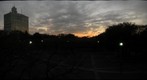 Yoyogi Park bridge at sunset