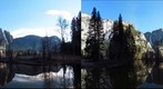 Yosemite Falls Morning stereophoto