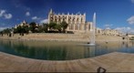 Cathedral Fountain from Parc de la mar, Mallorca, Spain
