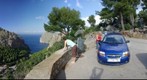 Sa Calobra: View over parking place area, Mallorca, Spain