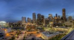 Downtown Houston on Astros game night