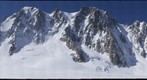 Kilian Jornet, Vivian Bruchez and myself skiing Les Courtes, Chamonix