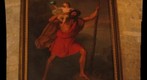 St Christopher painting in Barga Duomo