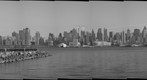 New York City from Port Imperial, Weehawkin, NJ (B&amp;W)