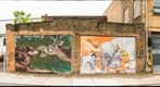 New Sarah Rutherford/Mr. Prvrt mural next to Cern's from Wall Therapy.