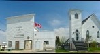 Museum and church, Holden, Alberta