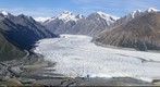 Donjek River valley and glacier, Kluane National Park, Yukon, Canada