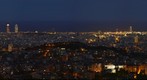 Panorámica Nocturna de Barcelona
