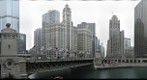 Looking North at The Michigan Avenue Bridge Across the Chicago River (Chicago, IL)