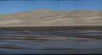 Medano Creek fronting the Great Sand Dunes