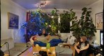 Christmas feeling tv room