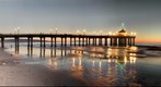 Manhattan Beach Pier and Moon Dec 29 2008