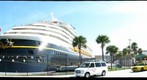 Disney Wonder Cruise Ship, at Port Canaveral, Florida, USA