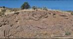 Roadcut in Pyroclastics, Montezuma Pass, southern Arizona