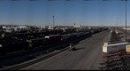 Looking north over Denver's railroad yards from Sarah's Bridge (48th street)