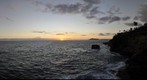 Spitting Cave of Portlock at Sunset