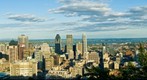 City of Montreal, Quebec, Canada seen from Mount-Royal 20 august 2008 around 7:00 PM