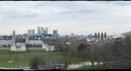 View from Greenwich towards EastLondon, The Isl of Dogs and the City