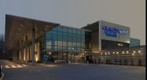 evening airport view