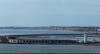 Hurst Castle from above Fort Victoria on the Isle of Wight