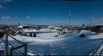 Munich Olympic Stadium in Winter Coat