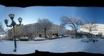 Germany Berlin-Lichtenberg Tuchollaplatz im Winter