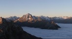 View from the top of the Serles Mountain (Tyrol / Austria)