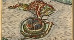 Ratzeburg 1588 Kupferstich von Gert Hane (farbige Fassung)