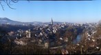 Bern view at the old town from Rosengarten