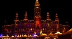 Vienna City Hall at night