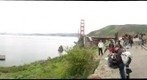 San Francisco Bay and Golden Gate Bridge from North overlook