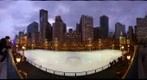 McCormick Tribune Plaza and Ice Rink in Chicago's Millennium Park