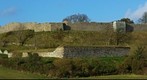 Panorama across Carisbrooke Castle