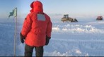Heavy Equipment at Work Near South Pole