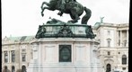 Statue in front of the library, Vienna