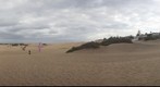 Dunas de Maspalomas desde Playa del Ingles. Isla de Gran Canaria