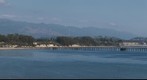 090307 from UCSB east cliffs Goleta Beach Santa Ynez mountains Goleta Pier Hope Ranch 2362 to76