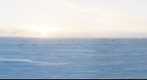 IceCube Drill Camp and IceCube Lab Awaiting Sunset